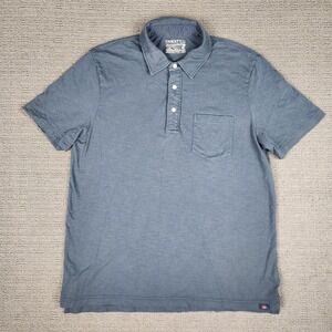 Faherty Blue Polo Shirt Men’s Large